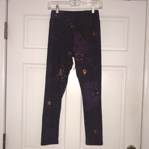 LulaRoe SPIDERS & WEBS Print LEGGINGS *One Size* - Picture 2 of 9